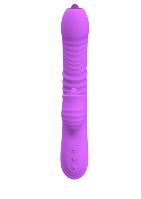 Wibrator Lyla silikonowy fioletowy USB 21 cm