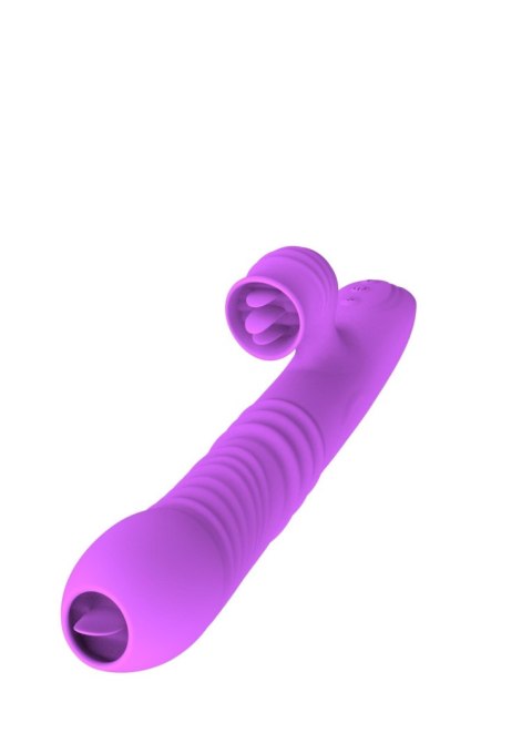 Wibrator Lyla silikonowy fioletowy USB 21 cm
