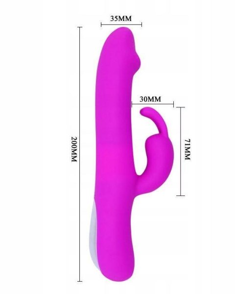 Wibrator króliczek Pretty Love Natural Motion posuwisty 20 cm USB