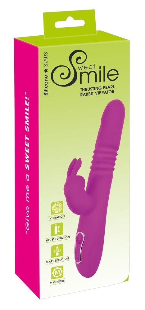 Wibrator króliczek Thrusting Pearl Sweet Smile USB