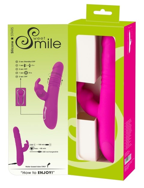 Wibrator króliczek Thrusting Pearl Sweet Smile USB