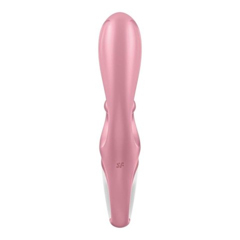 Wibrator punktu G Satisfyer Hug Me różowy silikonowy z aplikacją USB