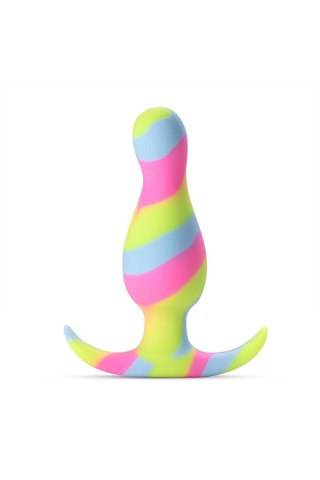 Korek analny silikonowy Blush Avant Kaleido limonkowy