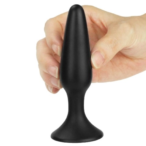 Korek analny silikonowy Lure Me Lovetoy czarny 11,5 cm