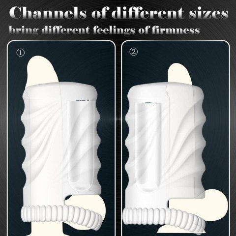 Masturbator waginalny z wibracją B Series Cute biały USB wodoodporny
