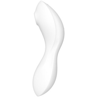 Stymulator łechtaczki silikonowy Satisfyer Curvy Trinity 5 biały
