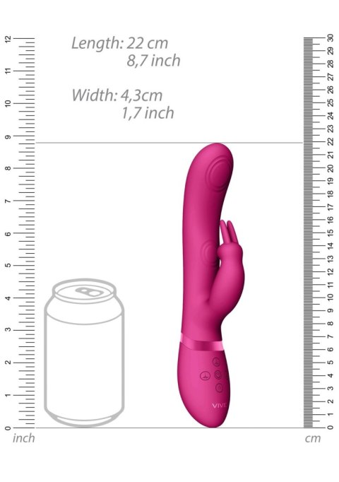 Wibrator króliczek Vive May Pulse Wave różowy USB