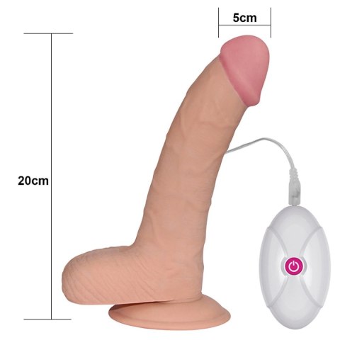Wibrator realistyczny ultra miękki Lovetoy 20 cm