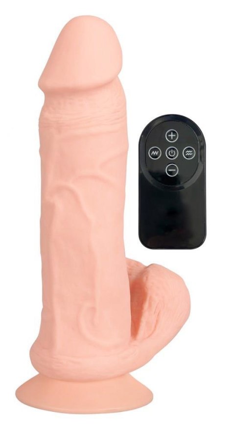 Wibrator wyginany Nature Skin z pilotem RC USB 20 cm