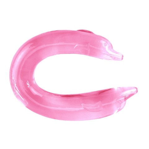 Dildo podwójne Baile Double Dolphin giętkie różowe