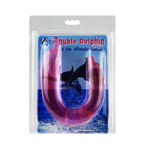 Dildo podwójne Baile Double Dolphin giętkie różowe