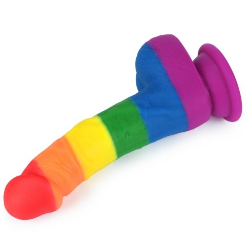 Dildo realistyczne Prider Lovetoy platynowy silikon 20,5 cm