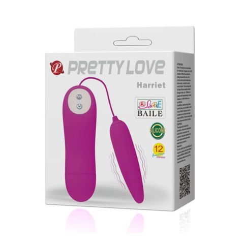 Jajko wibrujące Pretty Love Harriet silikonowe 12 funkcji