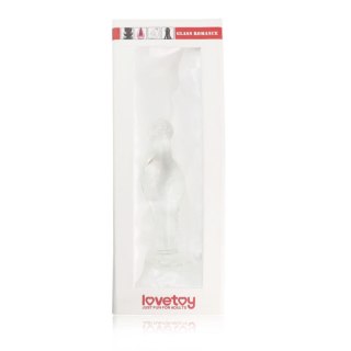 Korek analny szklany Lovetoy transparentny 11 cm