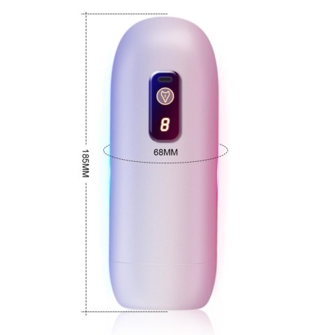 Masturbator waginalny z 8 wibracjami USB B Series Fox
