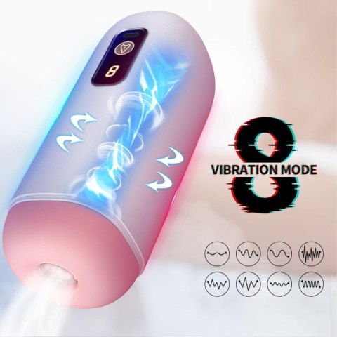 Masturbator waginalny z 8 wibracjami USB B Series Fox