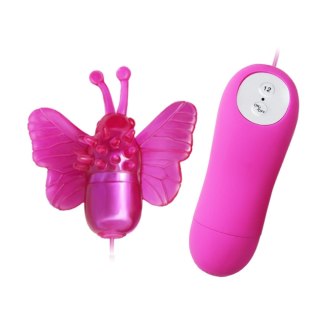 Mini wibrator motylkowy Baile Cute Secret z pilotem 12 funkcji