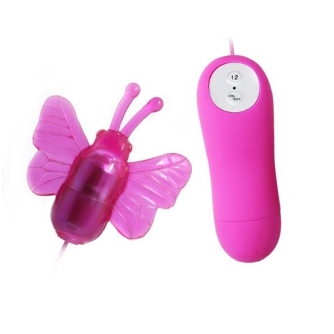 Mini wibrator motylkowy Baile Cute Secret z pilotem 12 funkcji