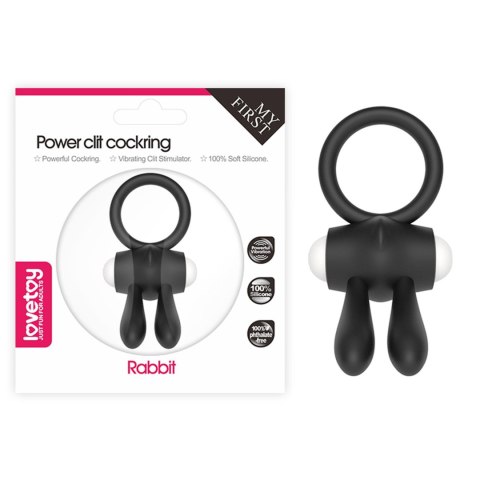 Pierścień wibracyjny Lovetoy silikonowy czarny 7.5 cm