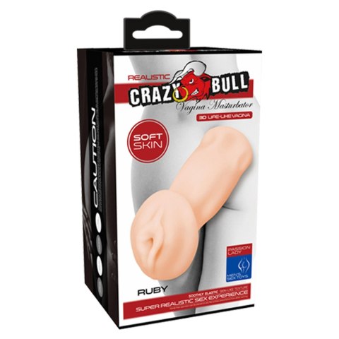 Realistyczna ciasna wagina Crazy Bull Ruby miękka skóra