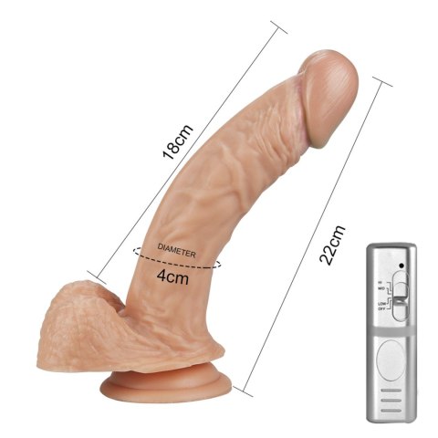 Realistyczny wibrator Lovetoy z przyssawką 22 cm