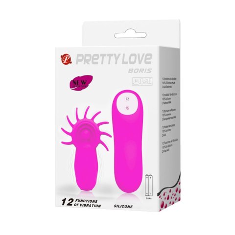 Stymulator łechtaczki Pretty Love Boris z języczkami silikonowy 12 trybów