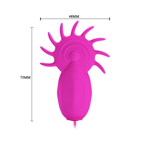 Stymulator łechtaczki Pretty Love Boris z języczkami silikonowy 12 trybów