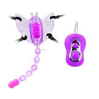 Wibrator motylkowy strap-on Baile Butterfly 7 trybów