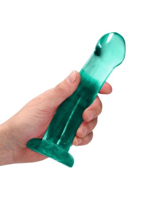 Dildo RealRock Crystal Clear przezroczyste z przyssawką 17 cm