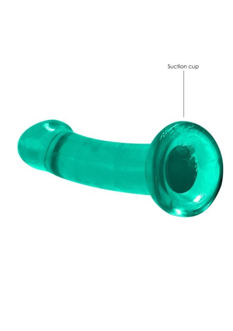 Dildo RealRock Crystal Clear przezroczyste z przyssawką 17 cm