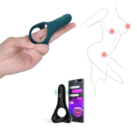 Pierścień wibrujący z aplikacją Rise Magic Motion zielony