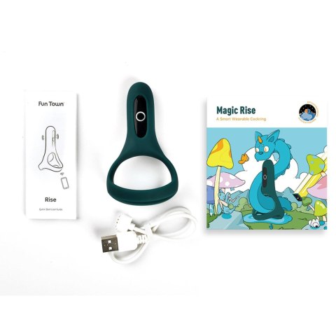 Pierścień wibrujący z aplikacją Rise Magic Motion zielony