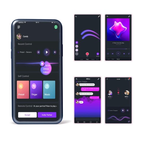 Pierścień wibrujący z aplikacją Rise Magic Motion zielony
