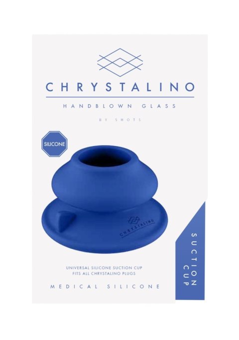 Podstawa z przyssawką silikonowa Chrystalino niebieska