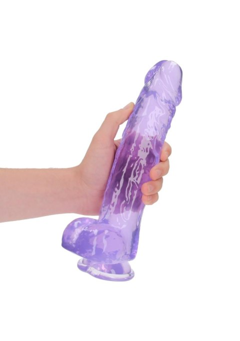 Realistyczne dildo żelowe z jądrami RealRock 25 cm