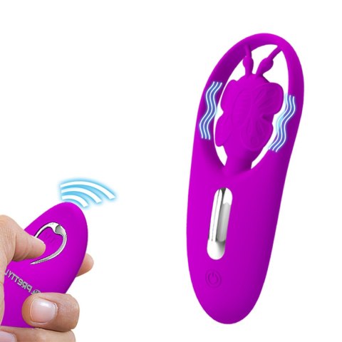 Stymulator łechtaczki Tańczący Motylek Pretty Love silikonowy z pilotem USB