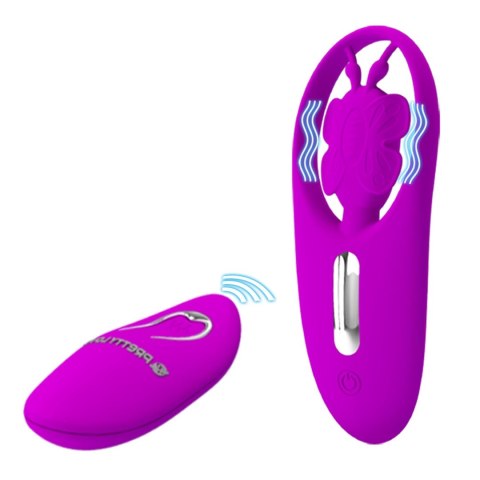 Stymulator łechtaczki Tańczący Motylek Pretty Love silikonowy z pilotem USB