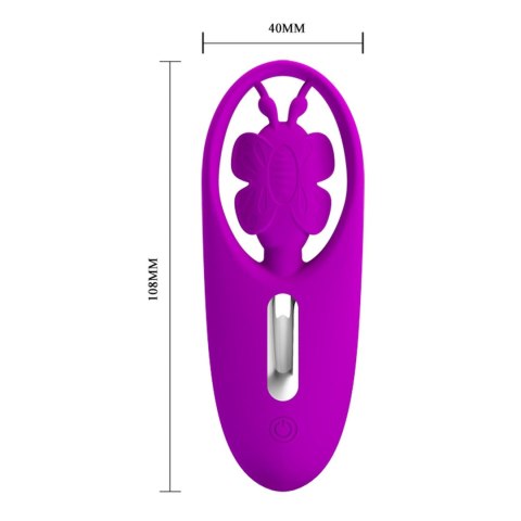 Stymulator łechtaczki Tańczący Motylek Pretty Love silikonowy z pilotem USB