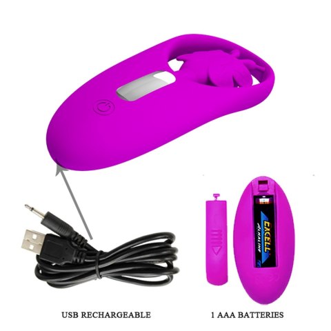 Stymulator łechtaczki Tańczący Motylek Pretty Love silikonowy z pilotem USB