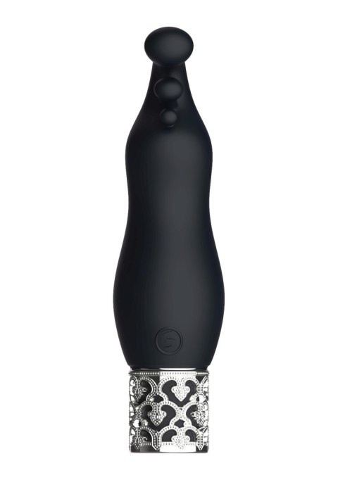 Stymulator łechtaczki silikonowy Royal Gems Exquisite czarny 12 cm