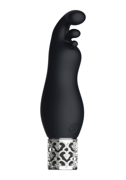 Stymulator łechtaczki silikonowy Royal Gems Exquisite czarny 12 cm