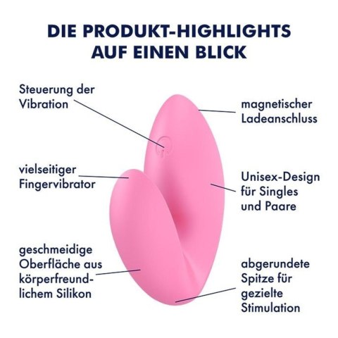 Wibrator na palec Satisfyer Love Riot różowy USB