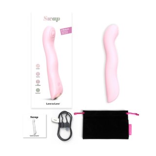 Wibrator punktu G potrójny SWAP Love to Love różowy 15 cm