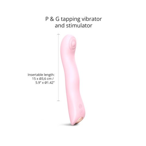 Wibrator punktu G potrójny SWAP Love to Love różowy 15 cm