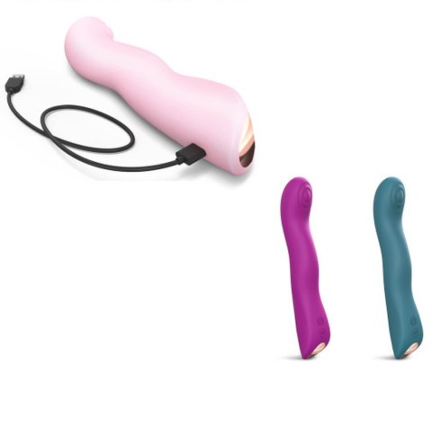 Wibrator punktu G potrójny SWAP Love to Love różowy 15 cm