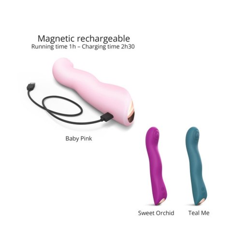 Wibrator punktu G potrójny SWAP Love to Love różowy 15 cm