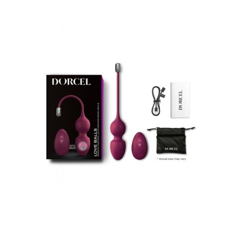 Wibrujące kulki miłości Dorcel śliwkowe