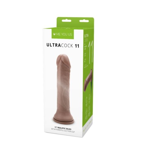 Dildo realistyczne Me You Us karmelowe 11 cali