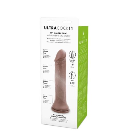 Dildo realistyczne Me You Us karmelowe 11 cali
