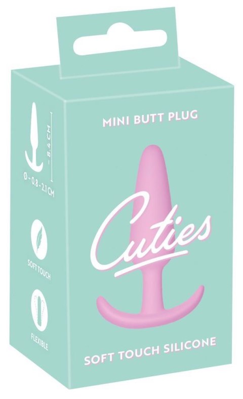Korek analny Cuties Rose silikonowy 8,4 cm